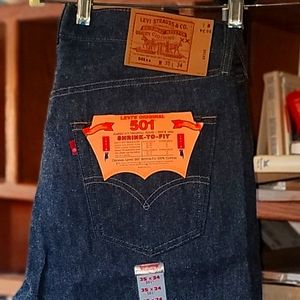 Levi's Deadstock Vintage 501 Shrink To Fit Men's Blue Jeans